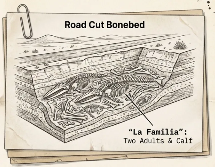 Road Cut Bonebed - La Familia