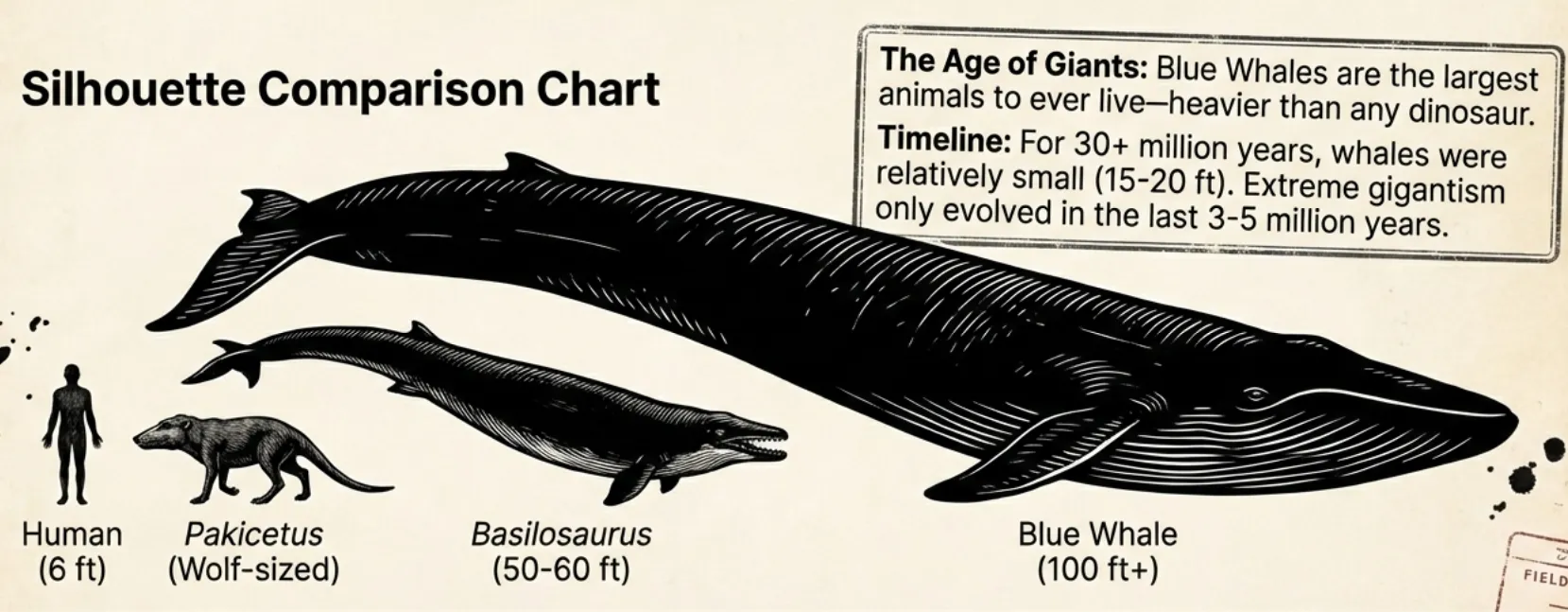 Whale Size Evolution Comparison